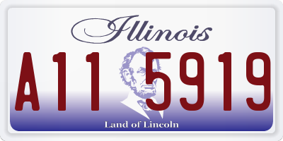 IL license plate A115919