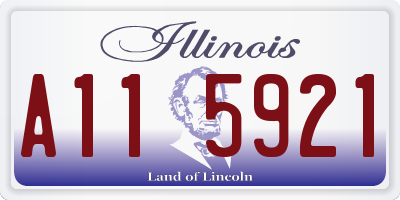 IL license plate A115921