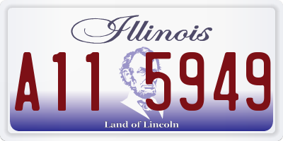 IL license plate A115949