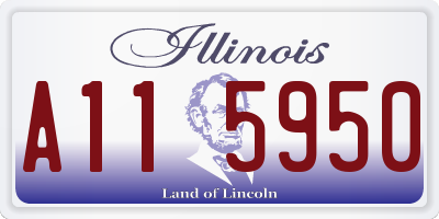 IL license plate A115950