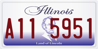 IL license plate A115951