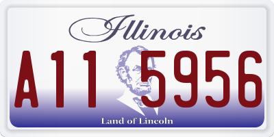 IL license plate A115956