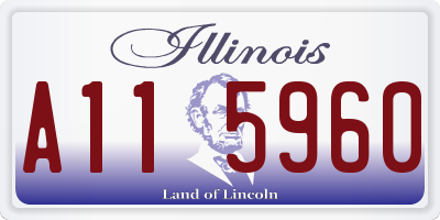 IL license plate A115960