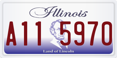 IL license plate A115970