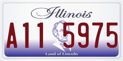 IL license plate A115975