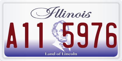 IL license plate A115976