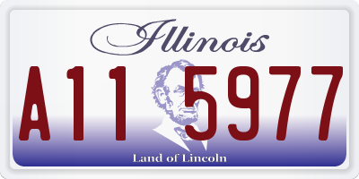 IL license plate A115977