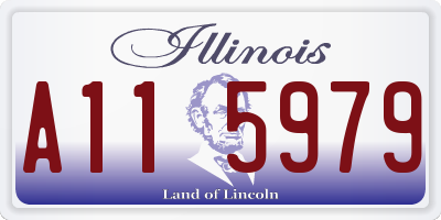 IL license plate A115979