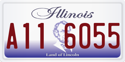 IL license plate A116055