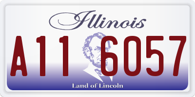 IL license plate A116057