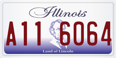 IL license plate A116064