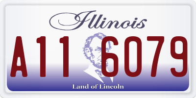 IL license plate A116079
