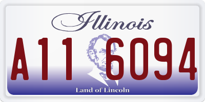 IL license plate A116094