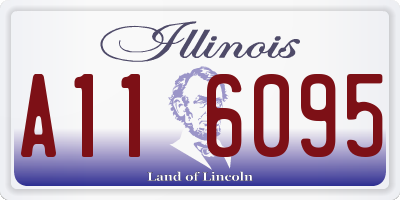 IL license plate A116095