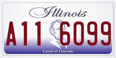 IL license plate A116099
