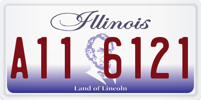 IL license plate A116121