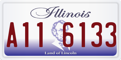 IL license plate A116133