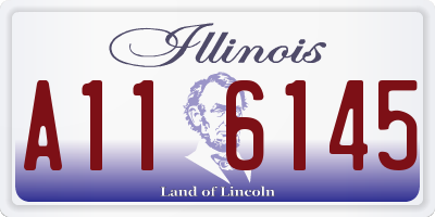 IL license plate A116145