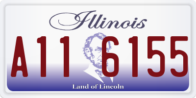 IL license plate A116155