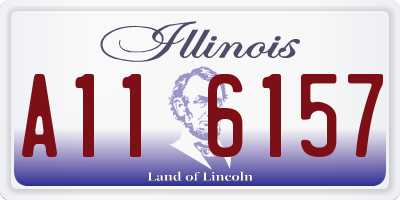 IL license plate A116157