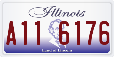 IL license plate A116176