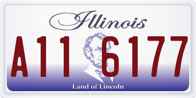 IL license plate A116177