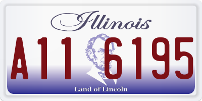 IL license plate A116195