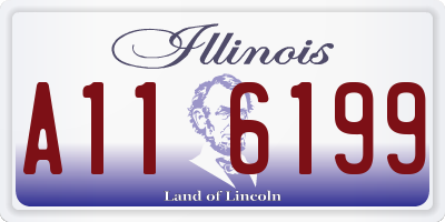 IL license plate A116199