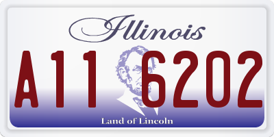 IL license plate A116202
