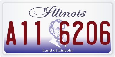 IL license plate A116206