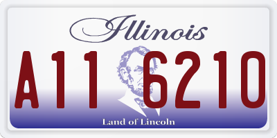 IL license plate A116210