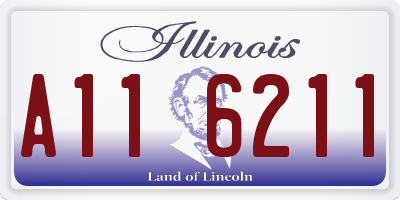 IL license plate A116211