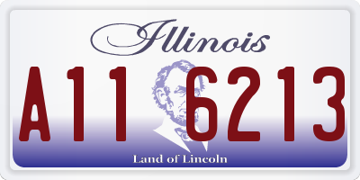 IL license plate A116213