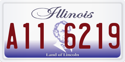 IL license plate A116219