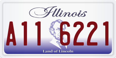 IL license plate A116221