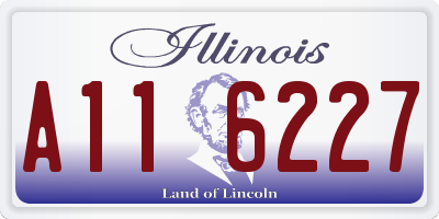 IL license plate A116227