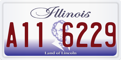 IL license plate A116229