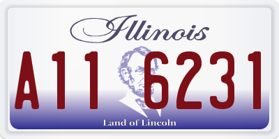 IL license plate A116231