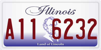 IL license plate A116232