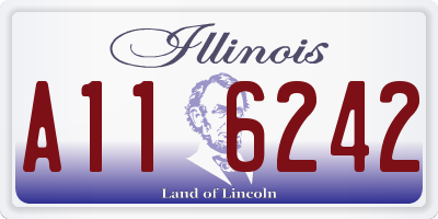 IL license plate A116242