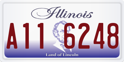 IL license plate A116248