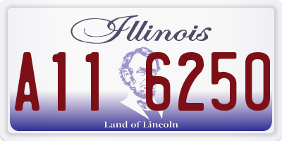 IL license plate A116250