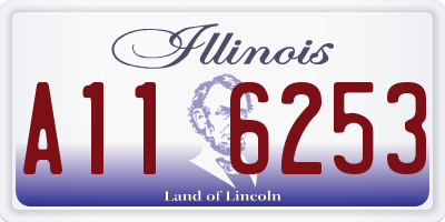 IL license plate A116253