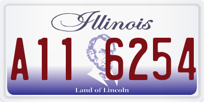 IL license plate A116254