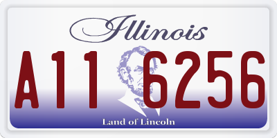 IL license plate A116256