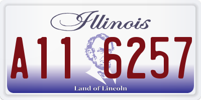 IL license plate A116257