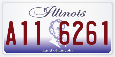 IL license plate A116261