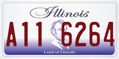 IL license plate A116264