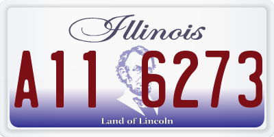 IL license plate A116273