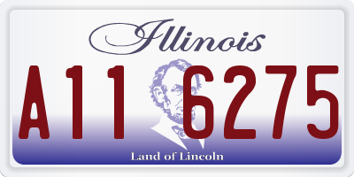 IL license plate A116275